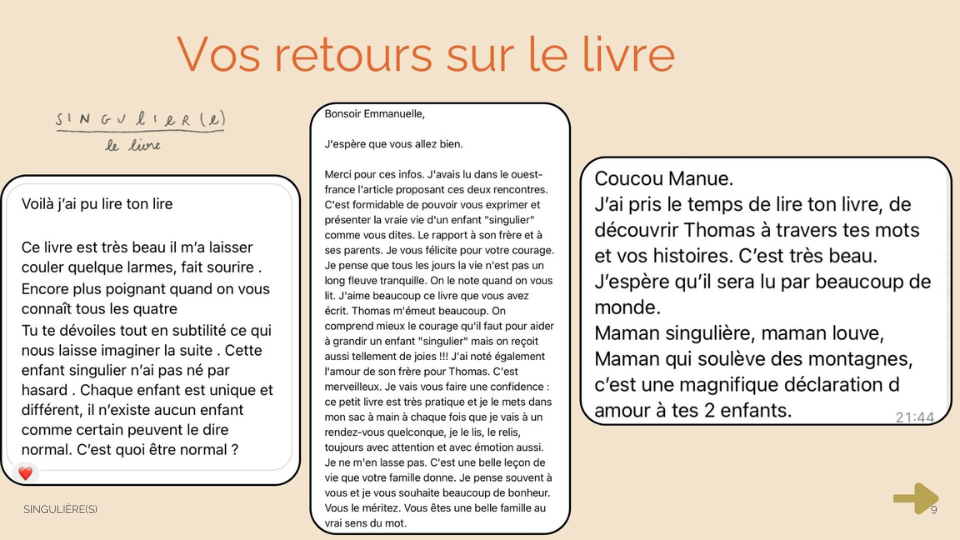 Vos retours sur le livre